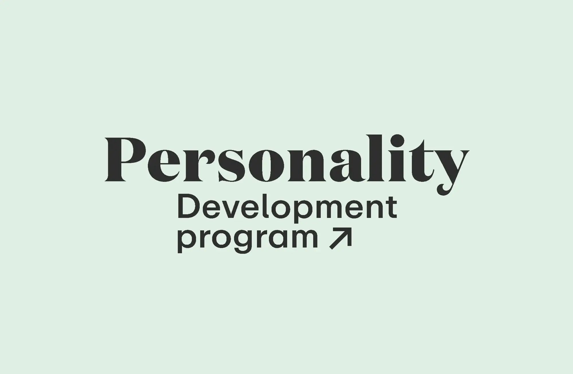 personality development